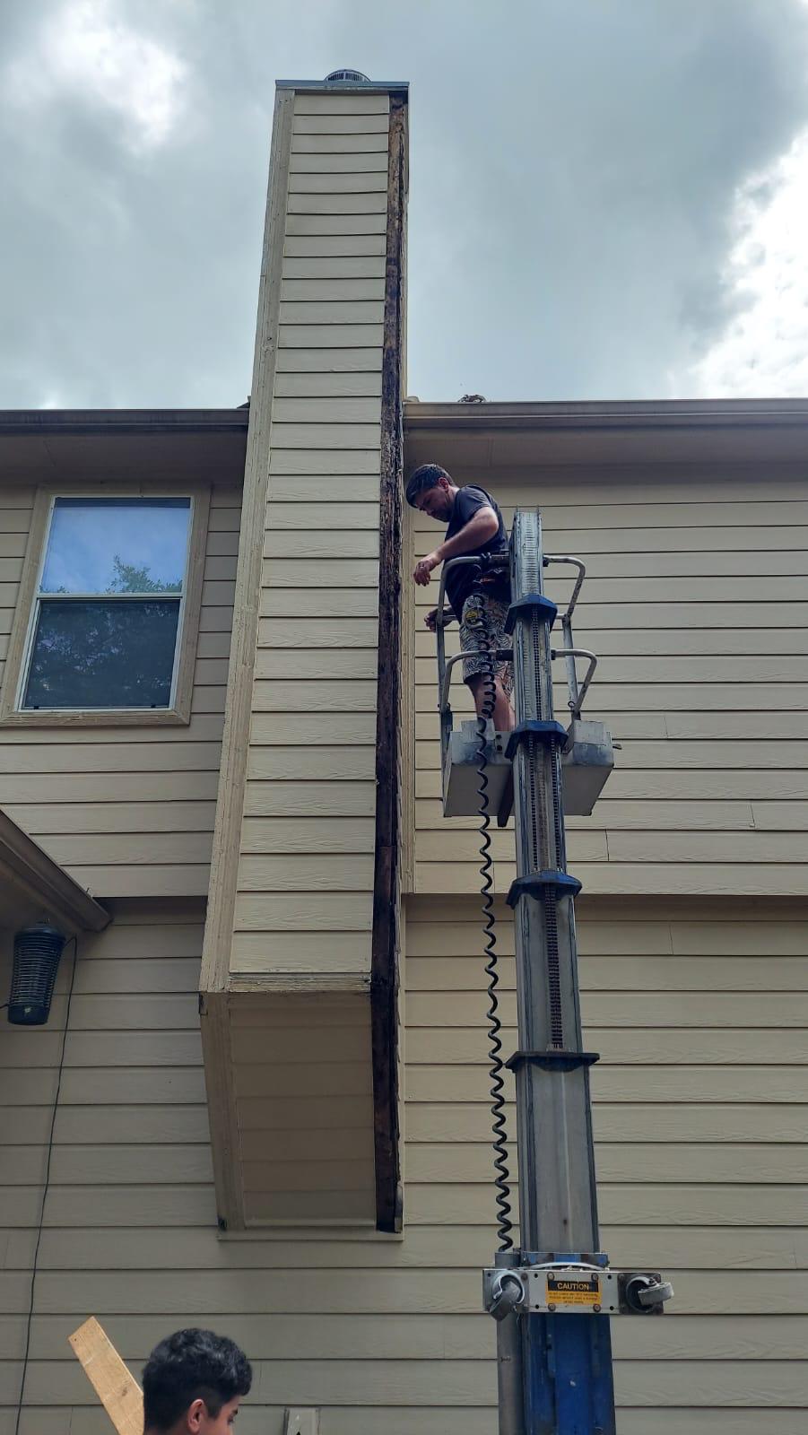 Exterior renovations project by Risen Remodeling in New Braunfels TX