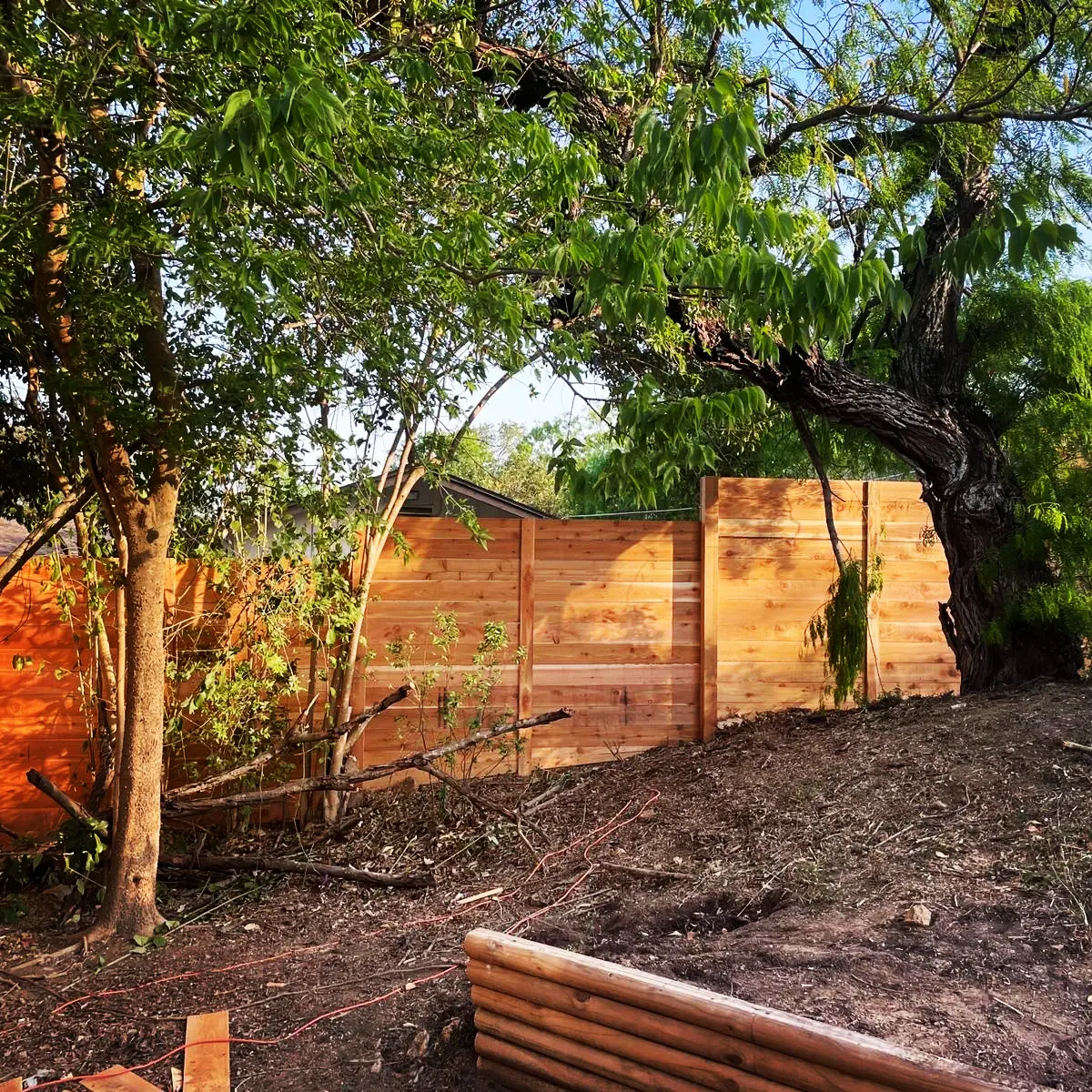 Privacy fence and gate by Risen Remodeling in New Braunfels TX