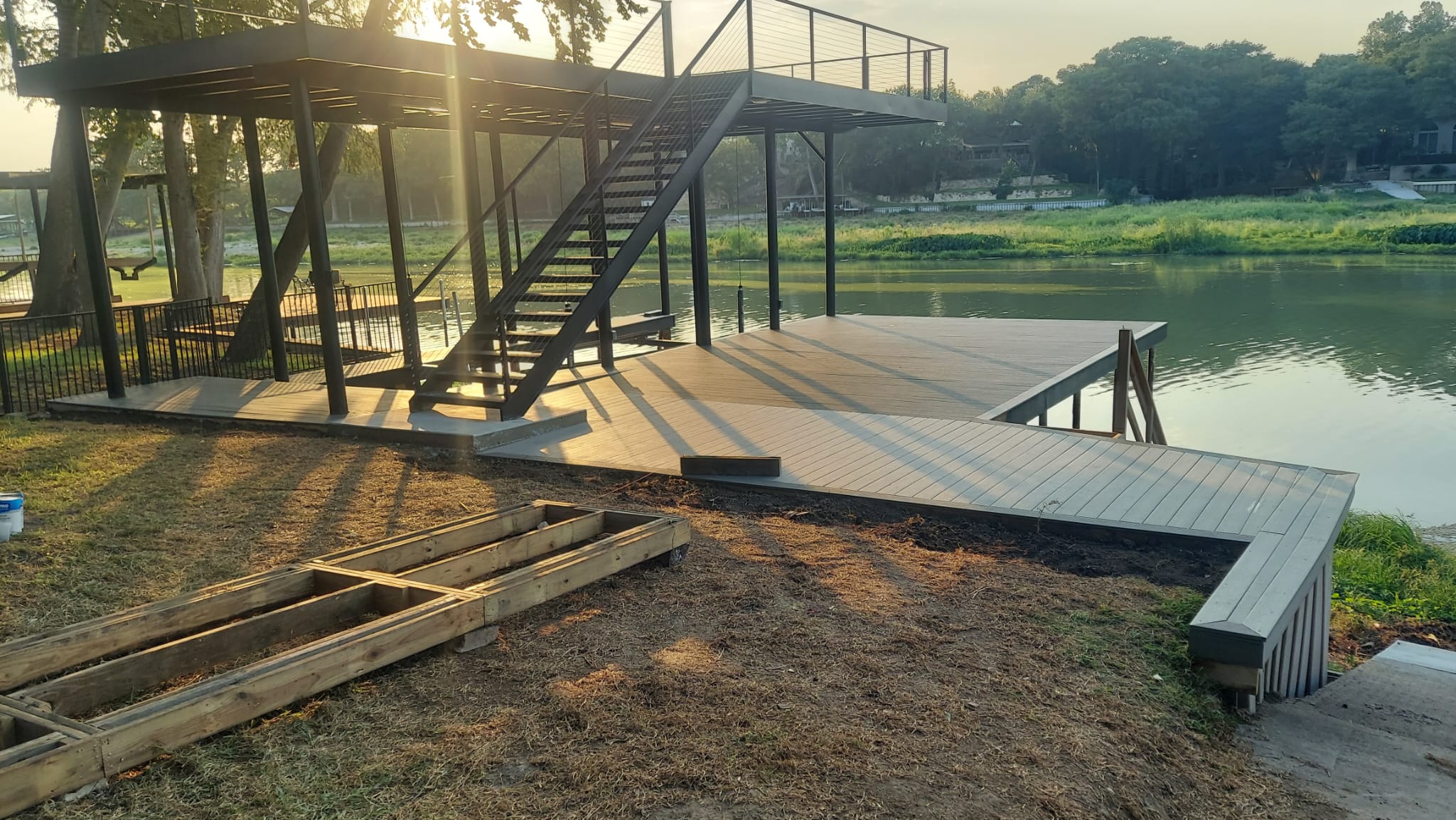Whole-deck remodeled by Risen Remodeling in New Braunfels TX