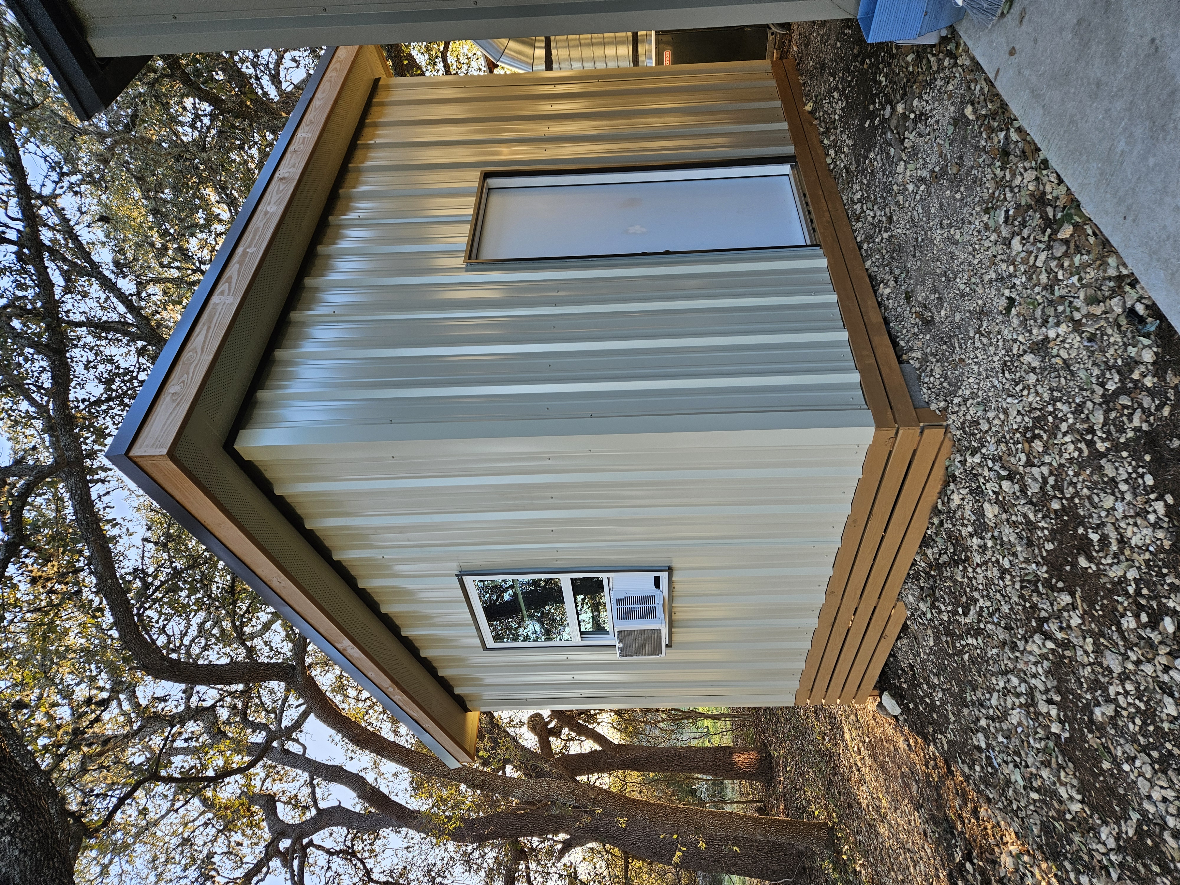 Custom metal office build-out by Risen Remodeling