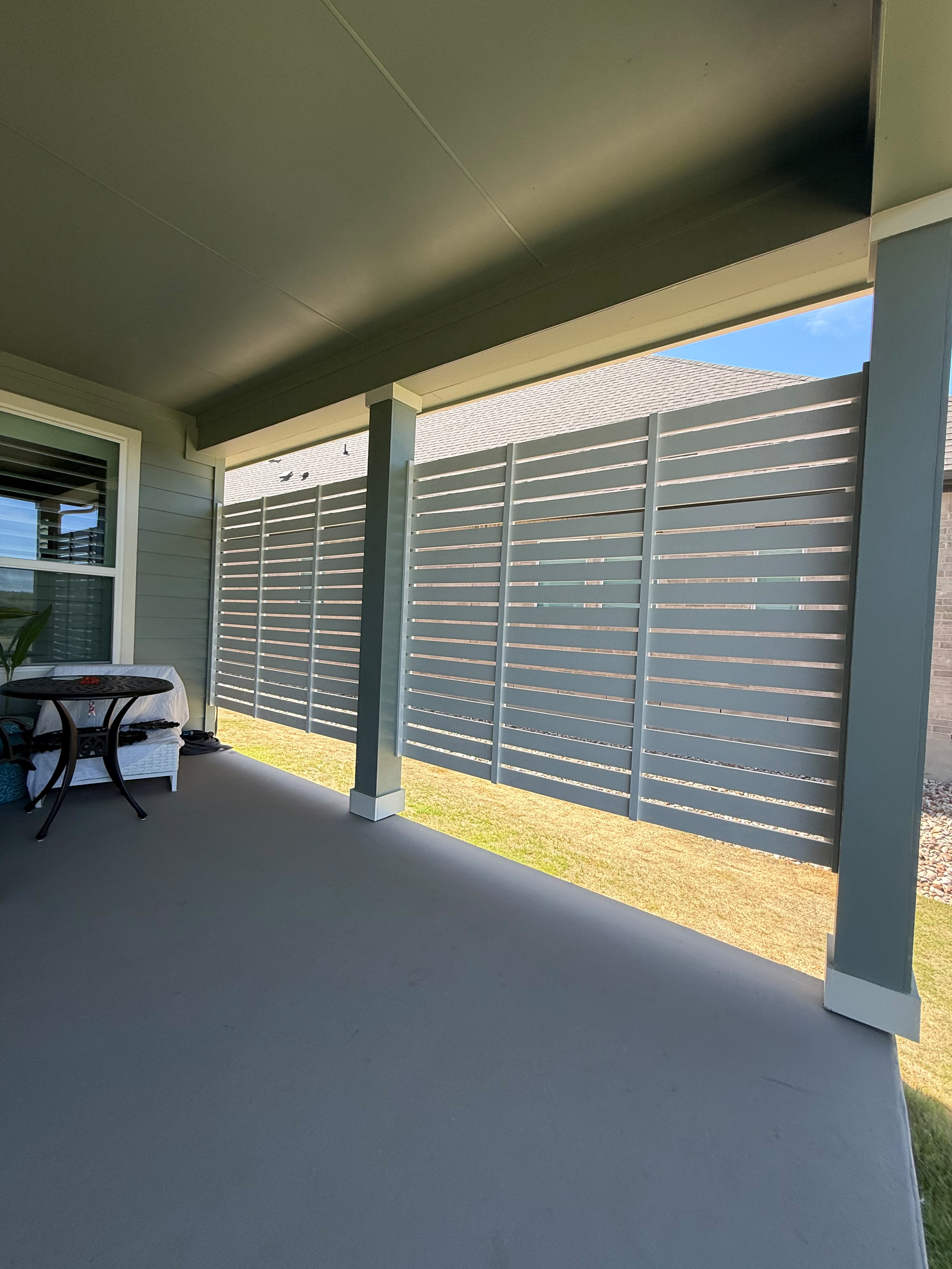 Custom privacy fence, built by Risen Remodeling in New Braunfels, TX